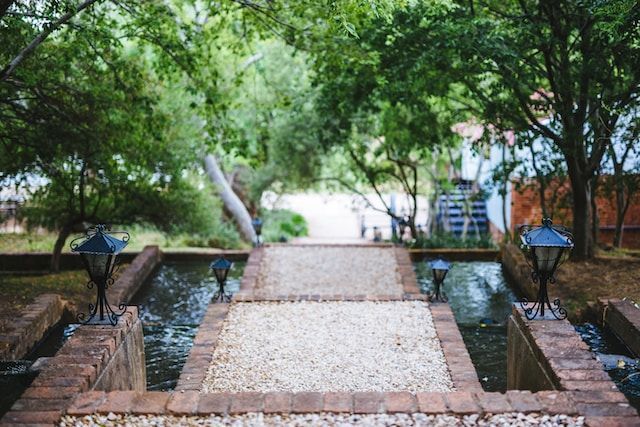 nice landscape design with water in orange county ca