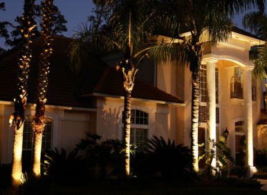 landscape lighting service in Irvine CA