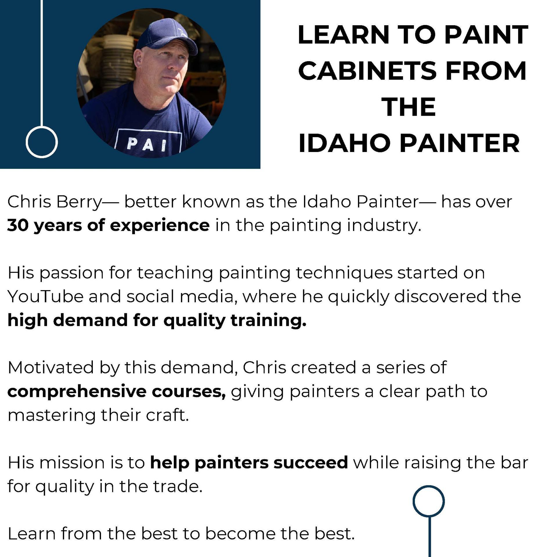 Paint Life Online Cabinet Refinishing course description thumbnails.