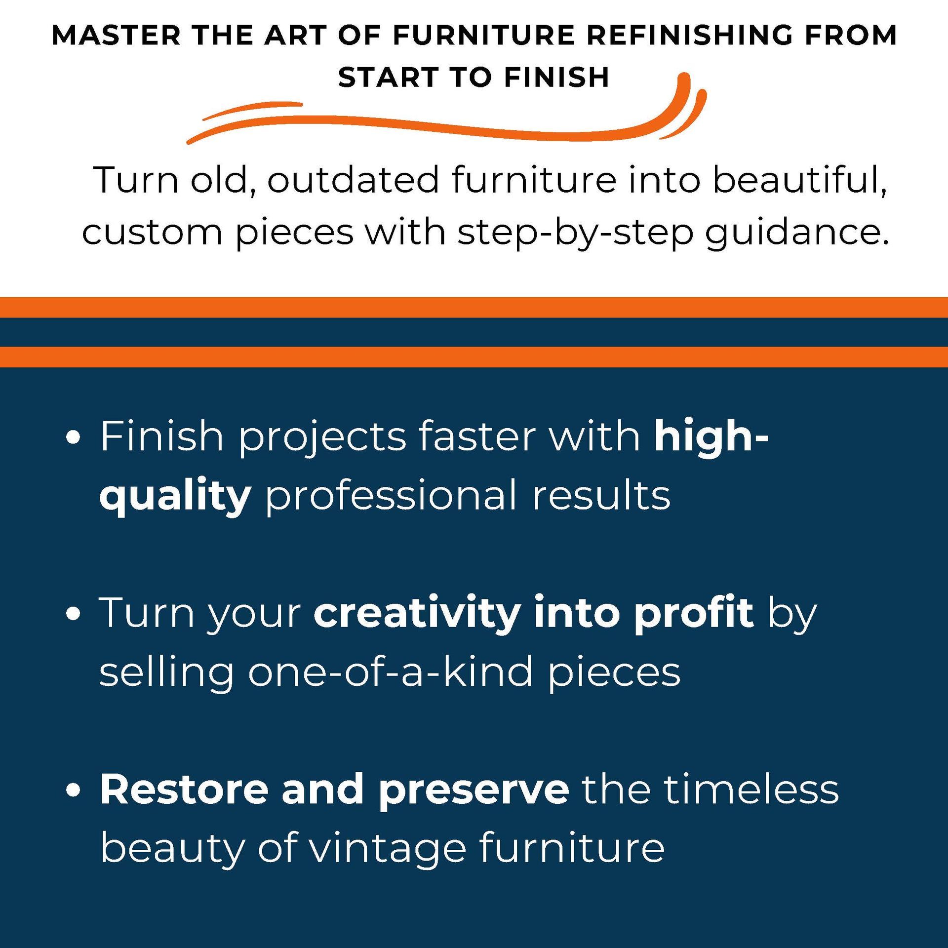 Paint Life Online Furniture Flipping course description thumbnails.