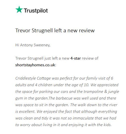 Perfect for family review 4 star Criddlestyle Cottage