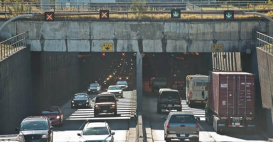 Picture of Massey Tunnel Traffic in Delta