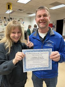 photo of Doug and Lindsey, featured in this article with a web animator certificate