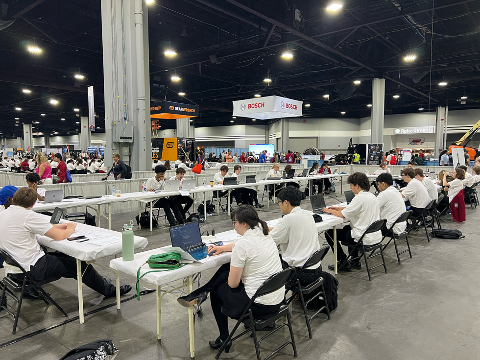 Students at SkillsUSA Web Design National Competition