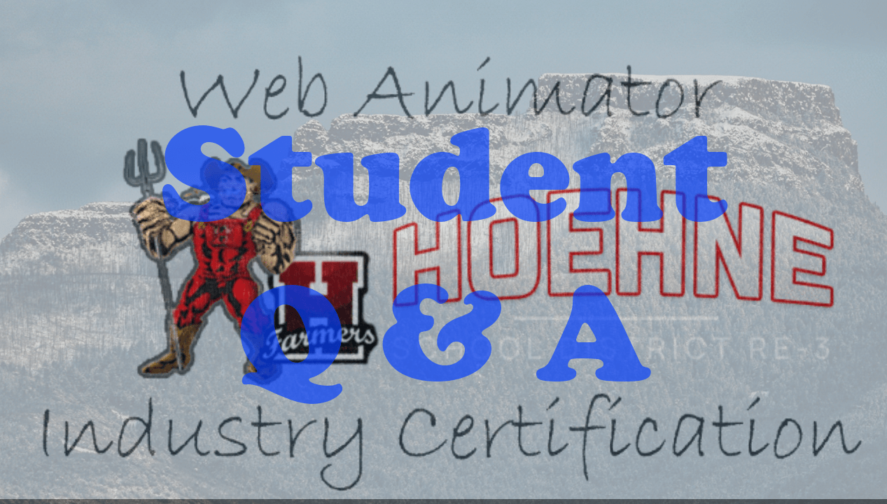 student Q&A graphic for Hoehne High School