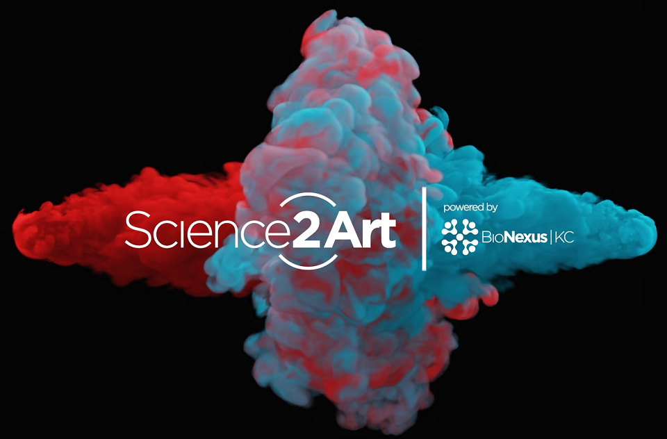 Science2Art graphic featuring sponsor BioNexus KC