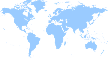 flat globe map