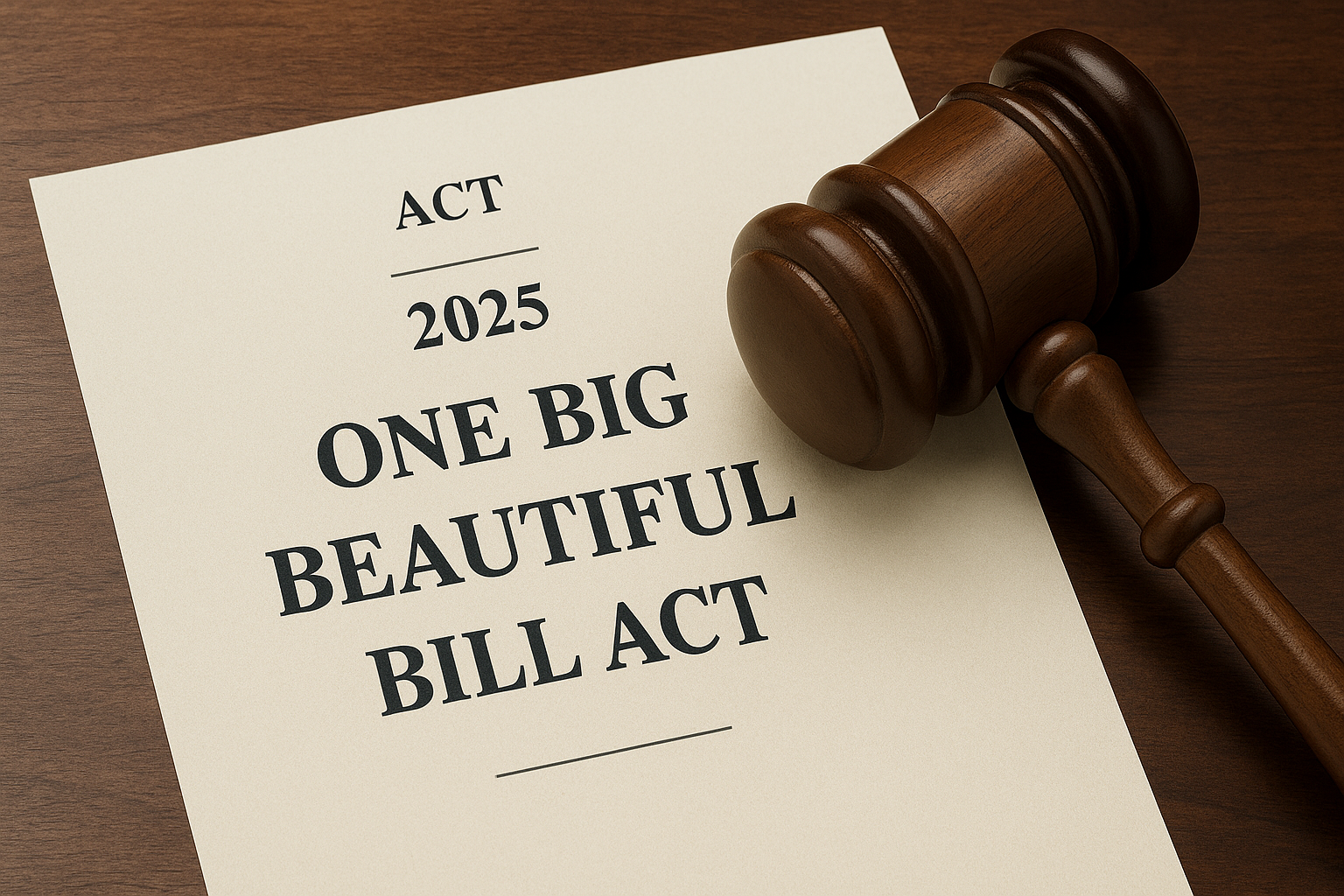 2025 One Big Beautiful Bill Act, 2025 tax law changes, small business tax updates 2025, new legislat