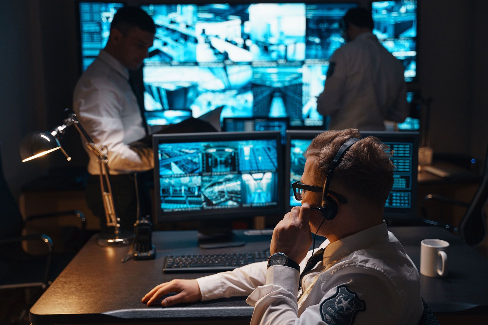 Security Staff Monitoring CCTVs — Las Vegas, NV — Custom Security Guard & Patrol LLC