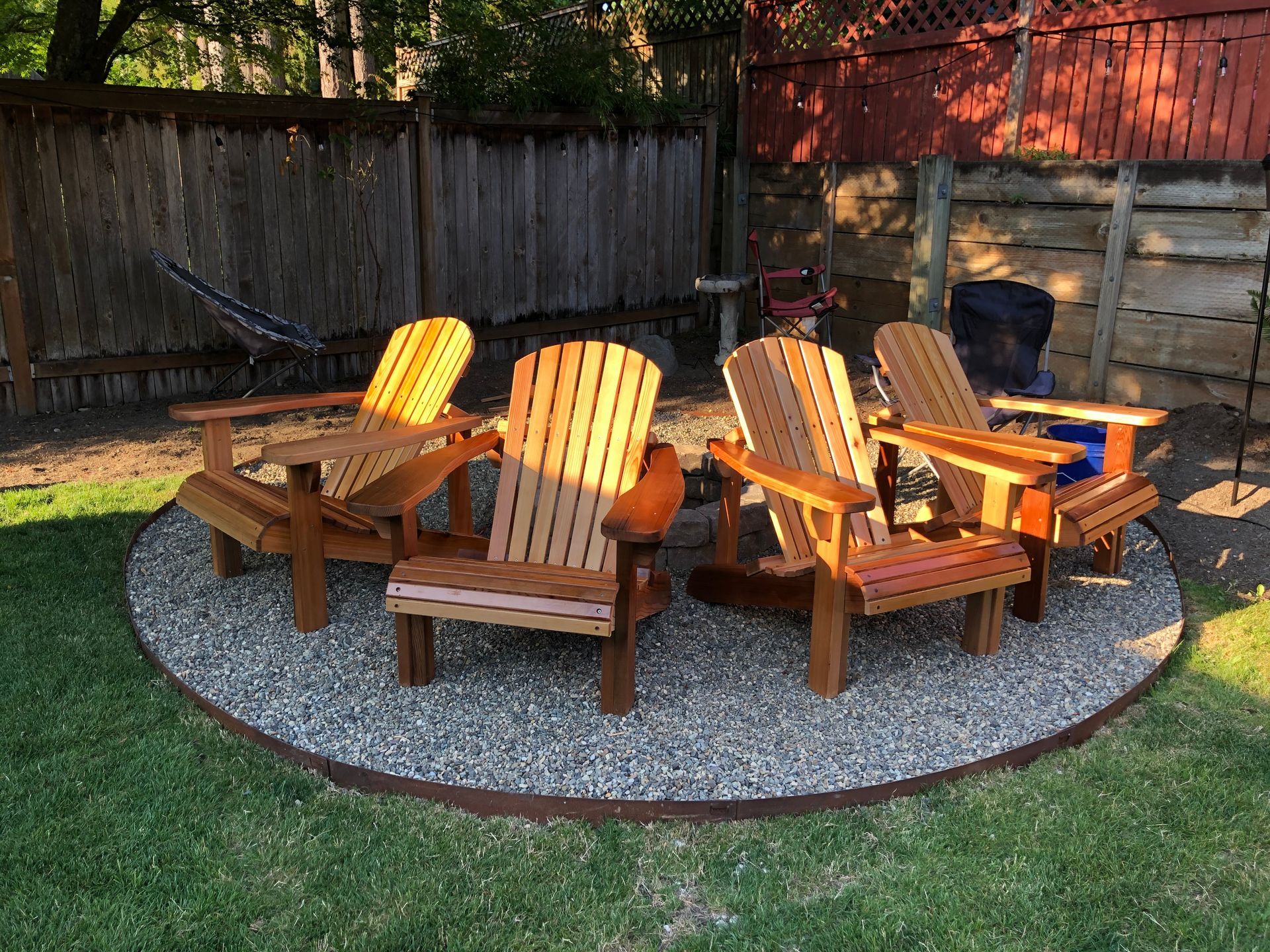 Newly made wooden chairs