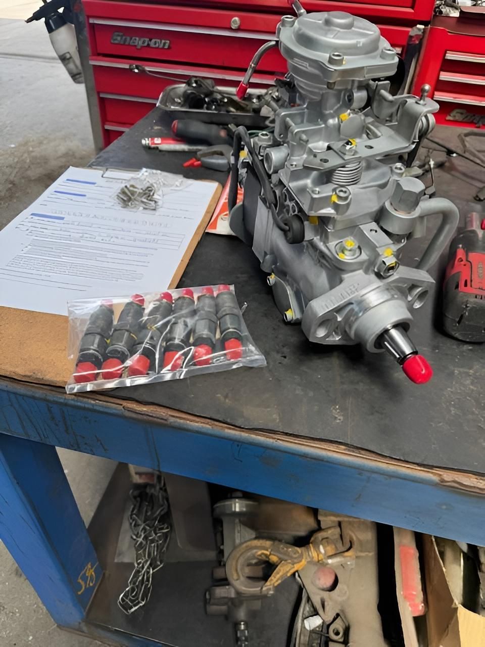 Disassembled Diesel Fuel Injection Pump