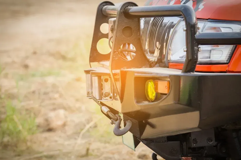 A Close Up of a Bumper on a Truck in a Field — Shoalhaven Diesel Tech in South Nowra, NSW