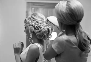 Wedding hair for the whole bridal party