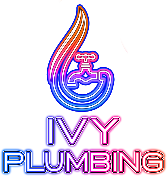 Logo: stylized water drop and faucet in blue, purple, and orange, text 