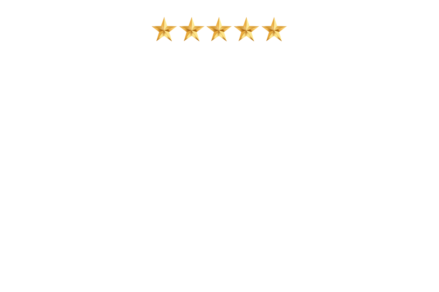 A white background with four gold stars on it.