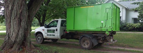 Dumpster rental truck