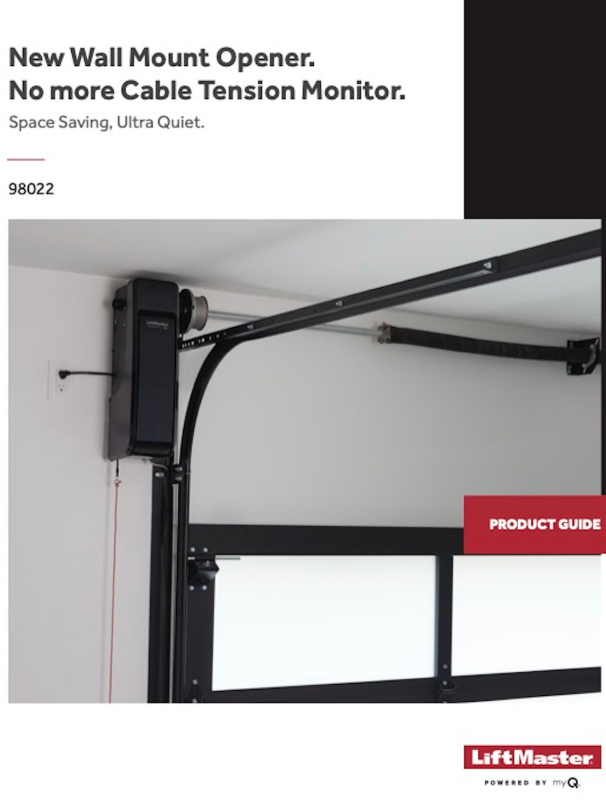 LiftMaster 98022 wall-mount garage door opener brochure overview by Garage Tech serving Lynnwood, WA