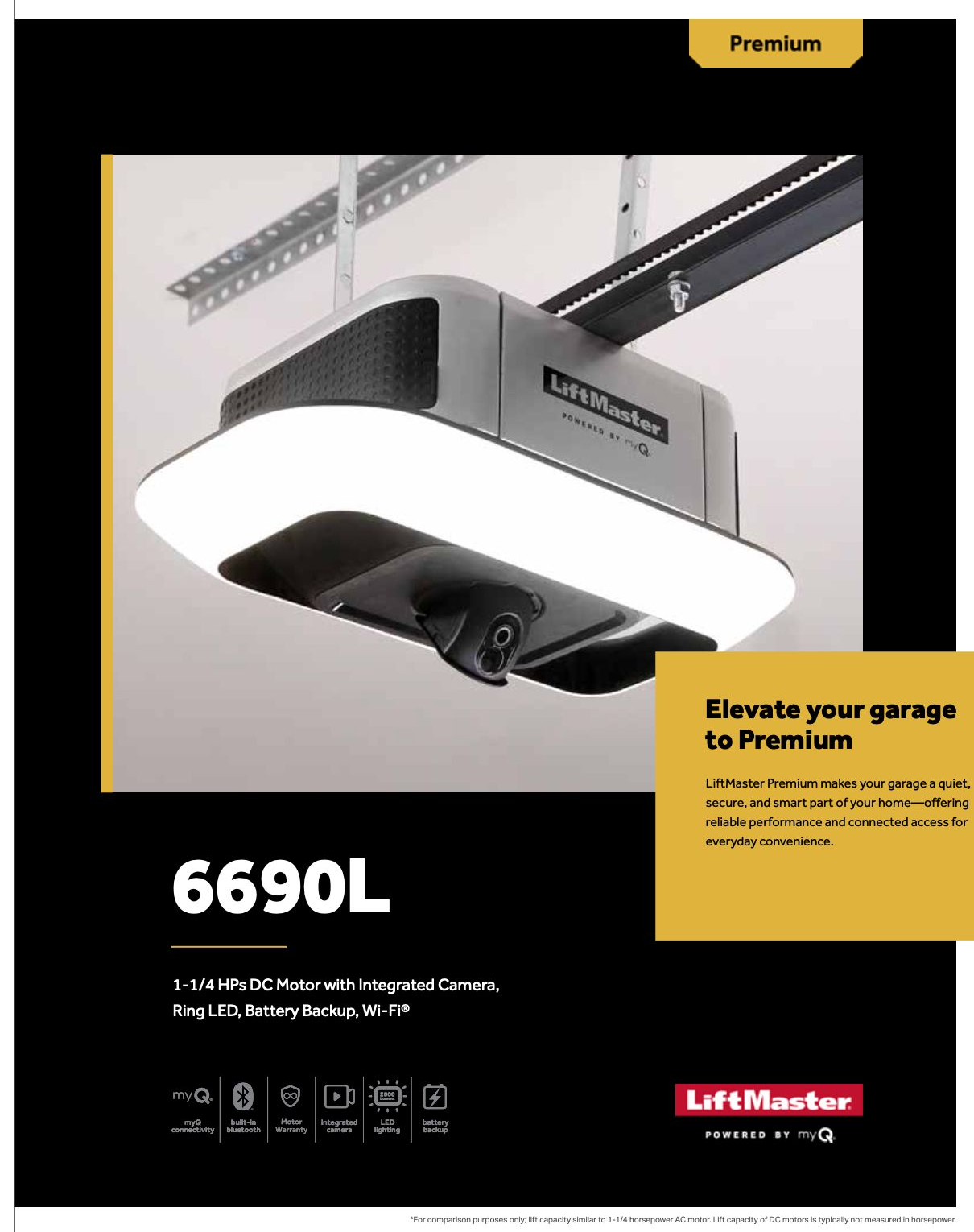 LiftMaster 6660L garage door opener brochure overview by Garage Tech serving Lynnwood, WA