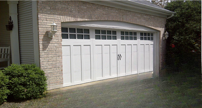Residential wood carriage garage doors with timeless appeal by Garage Tech serving Redmond, WA