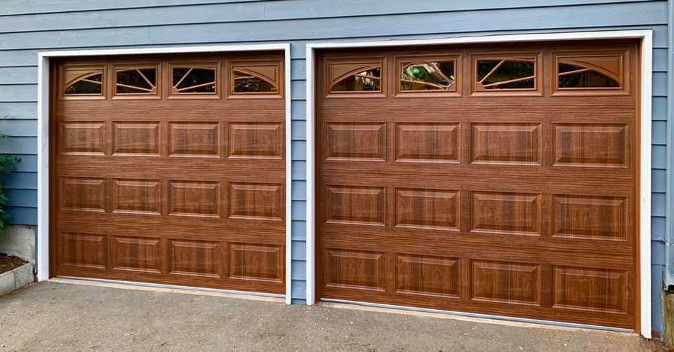 Steel carriage garage doors designed for residential homes by Garage Tech serving Woodinville, WA