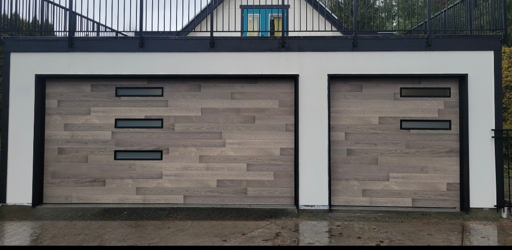 Modern garage doors with refined appearance by Garage Tech serving Kirkland, WA