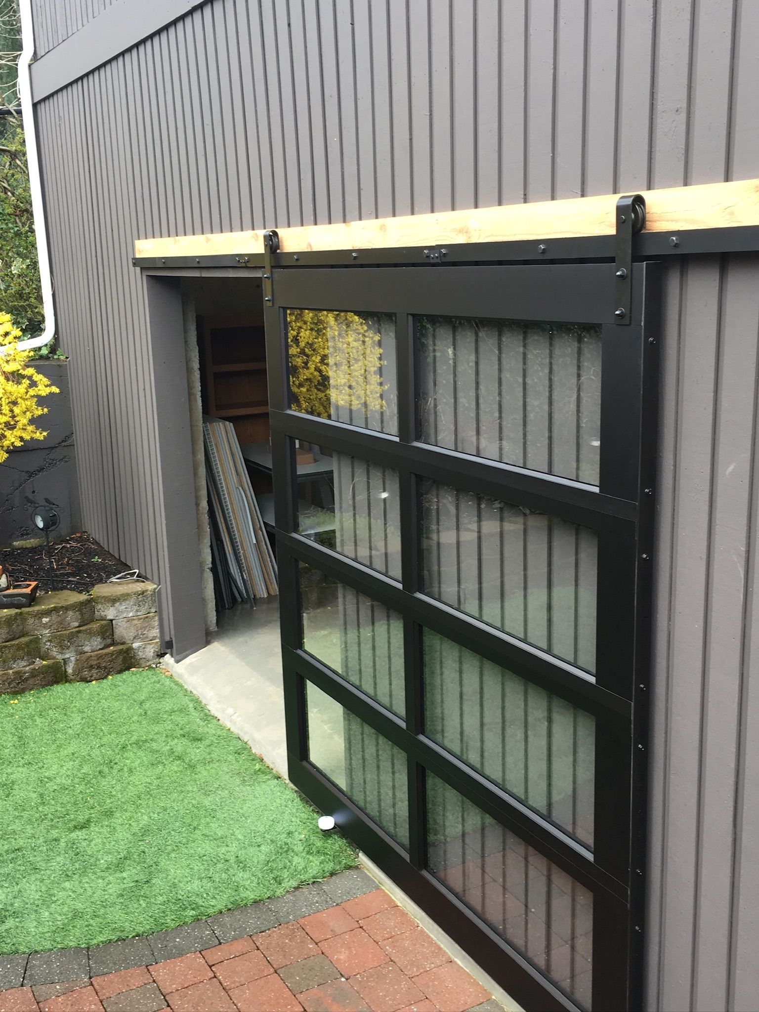 Contemporary garage doors with sleek profiles by Garage Tech serving Snohomish, WA