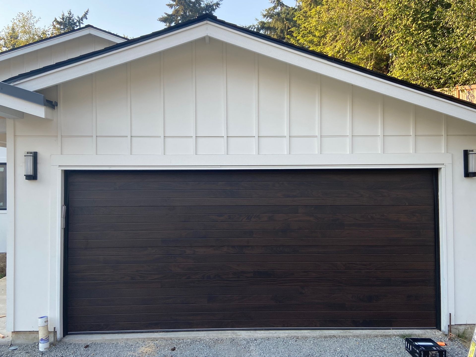 Steel garage doors with traditional panel design by Garage Tech serving Mill Creek, W