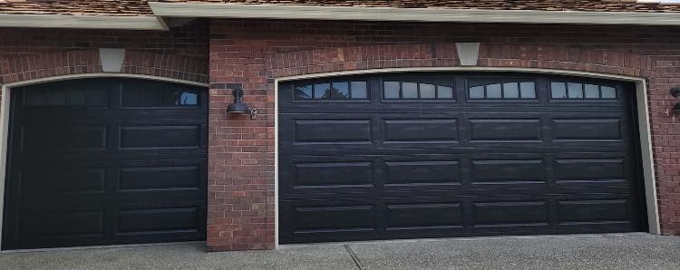 Steel carriage garage doors emphasizing traditional craftsmanship by Garage Tech serving Lynnwood, WA
