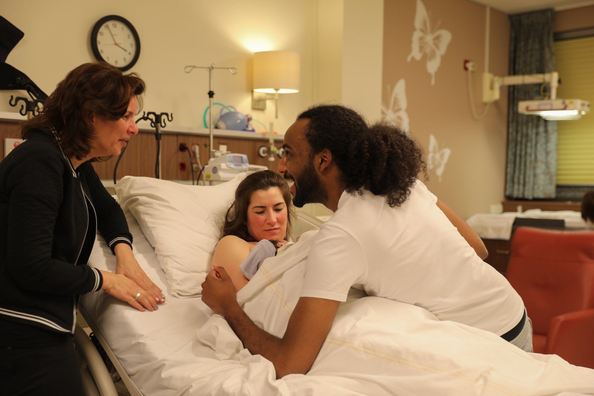 Geboorte fotografie bevalling