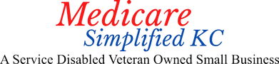 Logo for Medicare Simplified KC, a service disabled veteran owned small business.