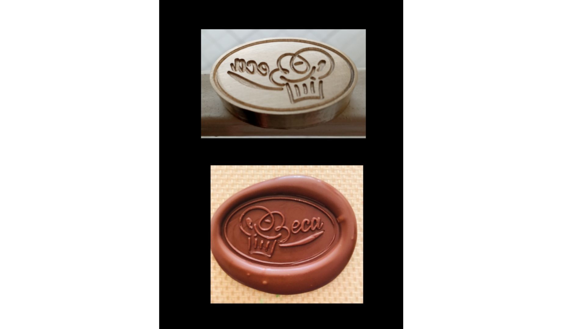 sellos para marcar chocolate grabados industriales torres