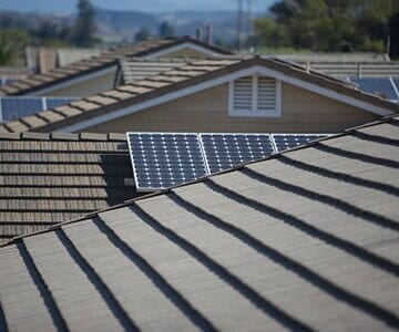 Roofing Products — Roof with Solar Panel in Salt Lake City, UT