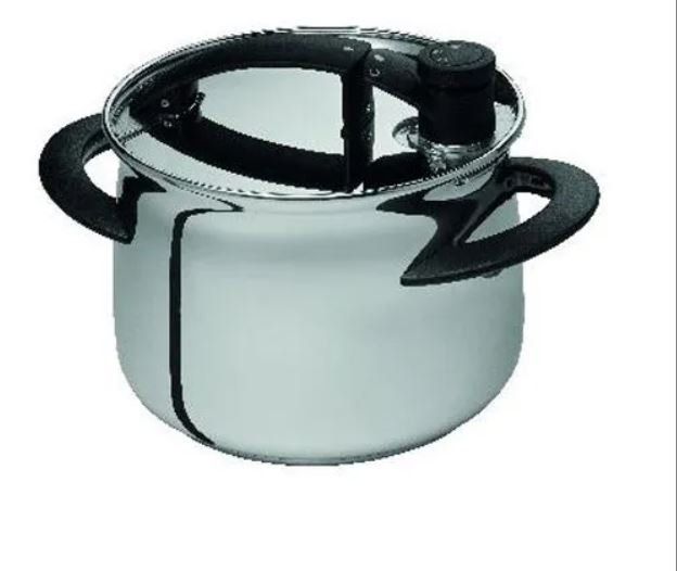 pentola a pressione in acciaio