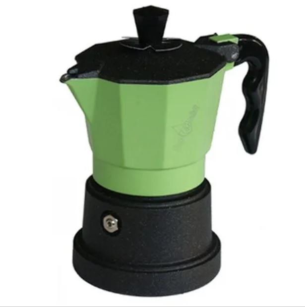 vari modelli colorati di caffettiere