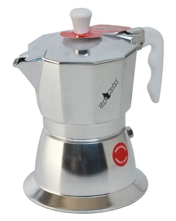 vari modelli colorati di caffettiere