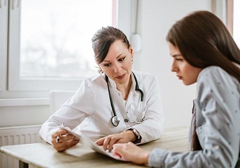 Gynecological Practice — Doctor taking care of women patient in Raleigh, NC