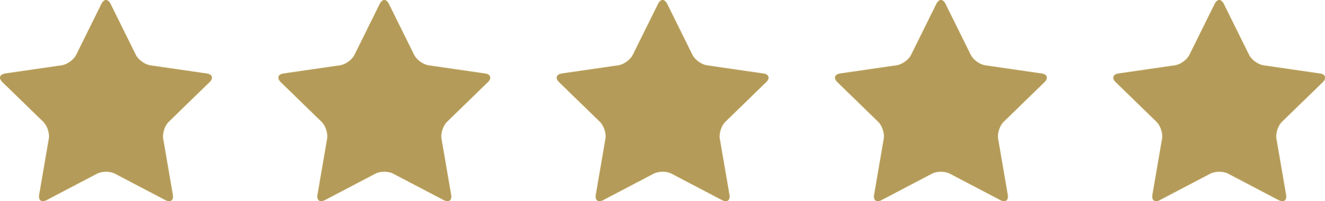 A row of gold stars on a white background.