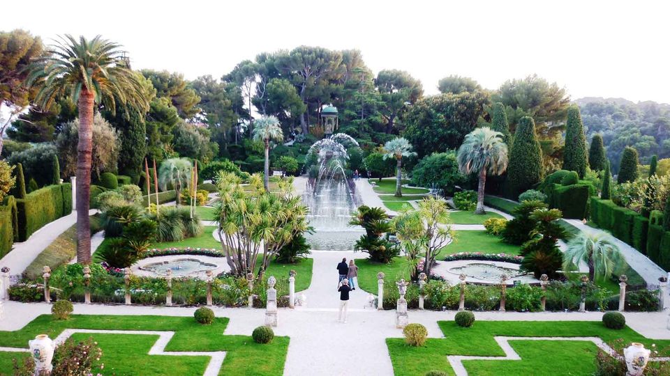 Gardens of the Villa Ephrussi de Rothschild in Saint Jean Cap Ferrat, France