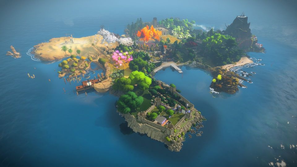 The island of The Witness by Thelka Inc. and Jonathan Blow