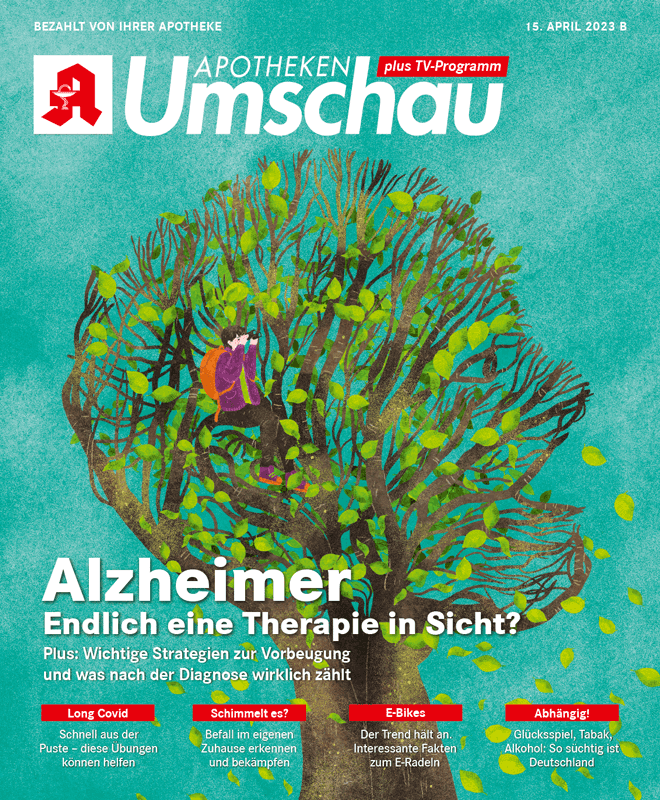 Das Cover einer Zeitschrift mit einem Baum darauf