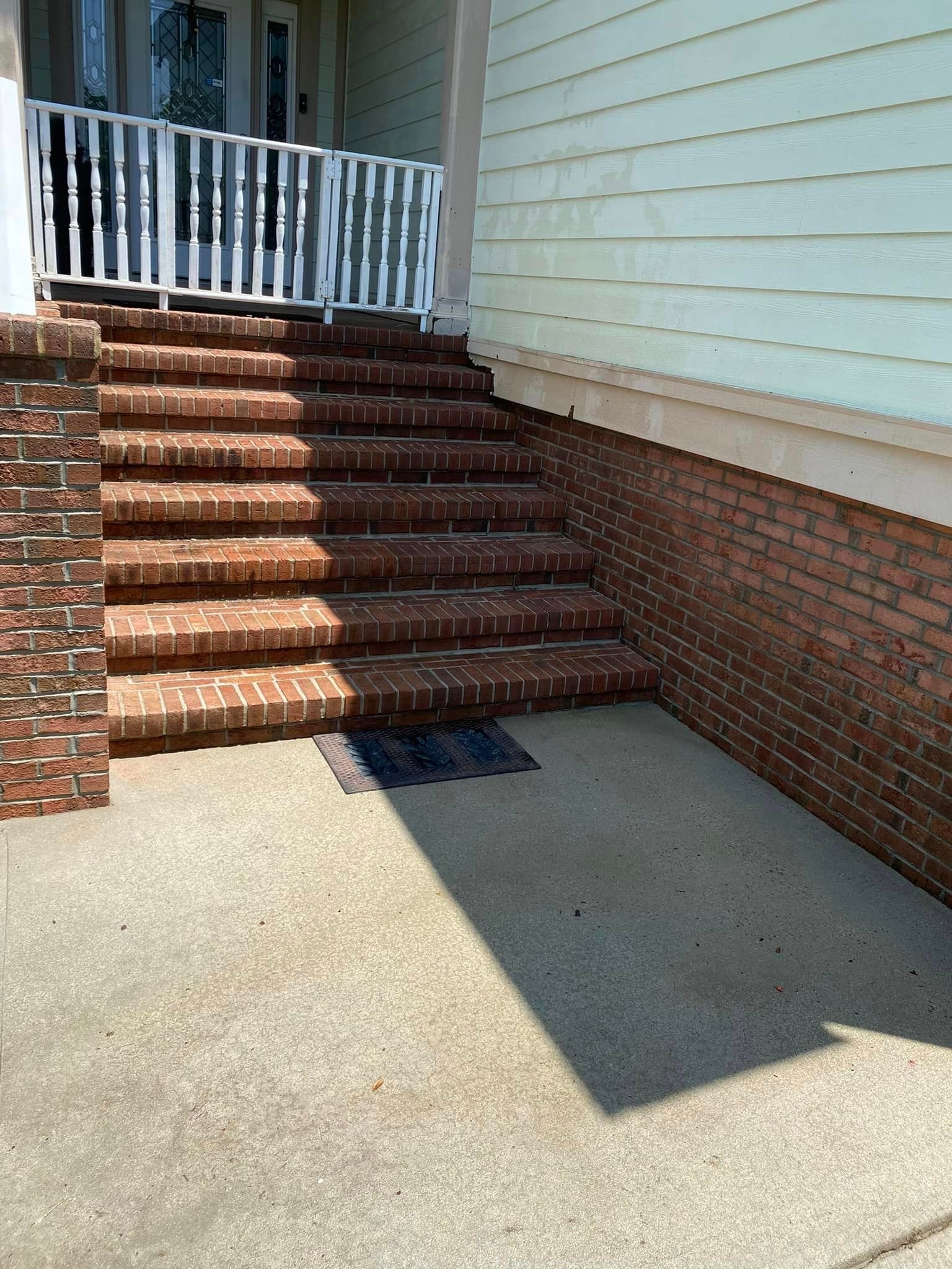 A Set Of Brick Stairs — Leland, NC — Coastal Exterior Solutions