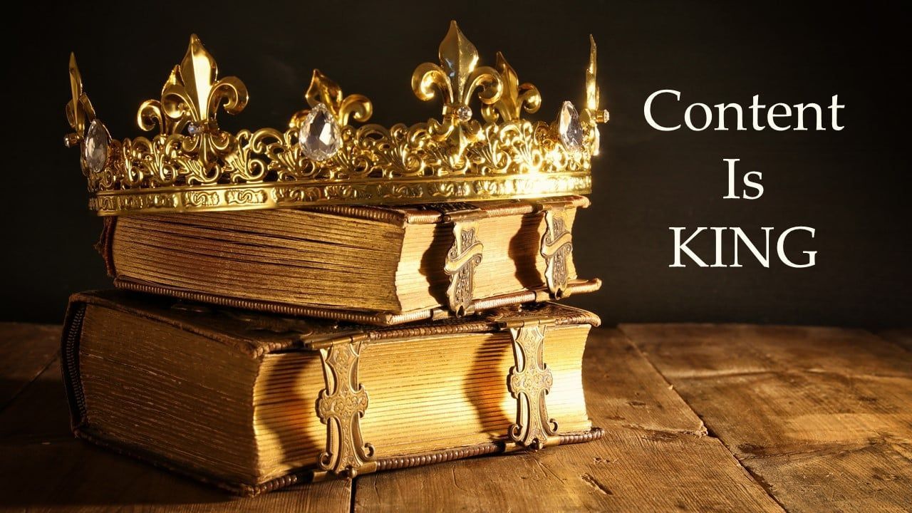 an old mid evil book with a golden crown. Boiga Digital Marketing