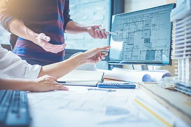 Blick auf CAD Arbeitsplatz