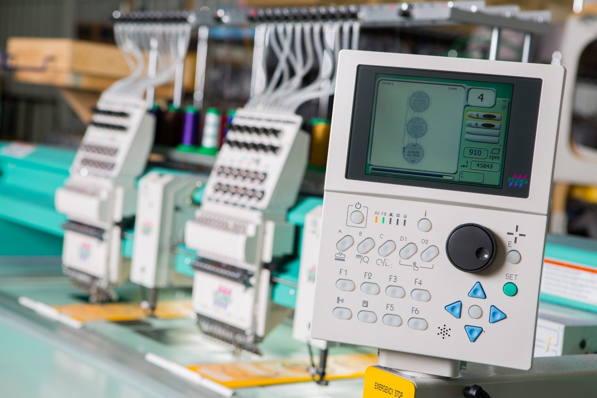 A laser etching machine.