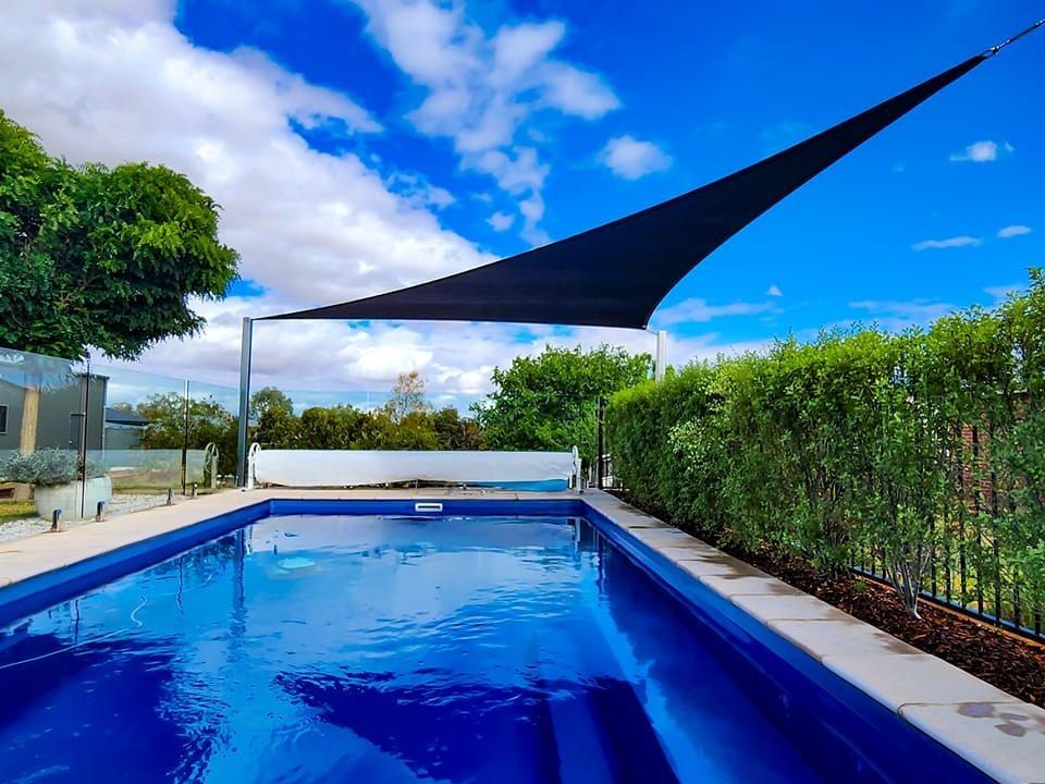 Triangle Pool Shade - New England Shade Sails in North Tamworth, NSW