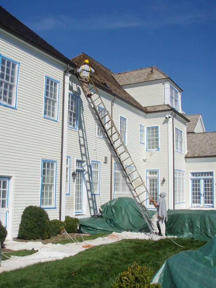 Man Painting the Walls — Fairfield, CT — Stephen Gidley Inc.