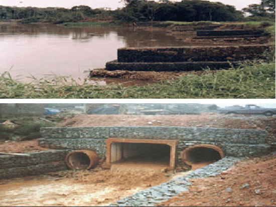 Proteção Saída Bueiro - TSV Gabiões