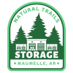 A logo for natural trails storage in maumelle ar
