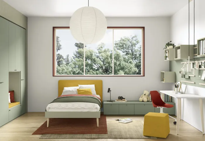 camera gialla ragazzi