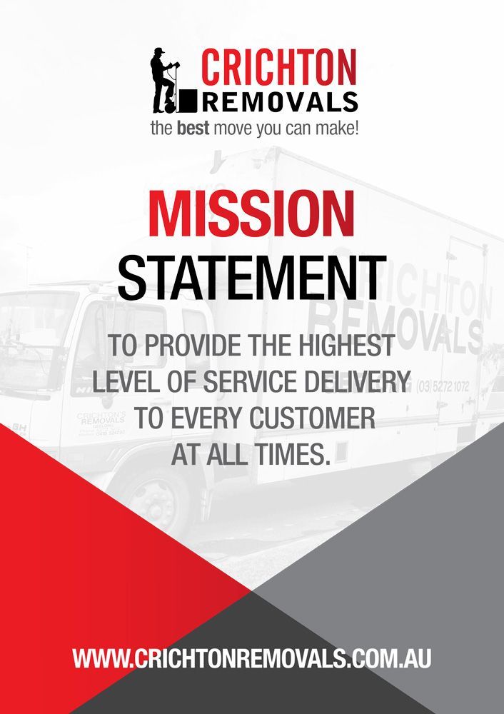 Mission Statement — Crichton Removals In North Geelong, VIC